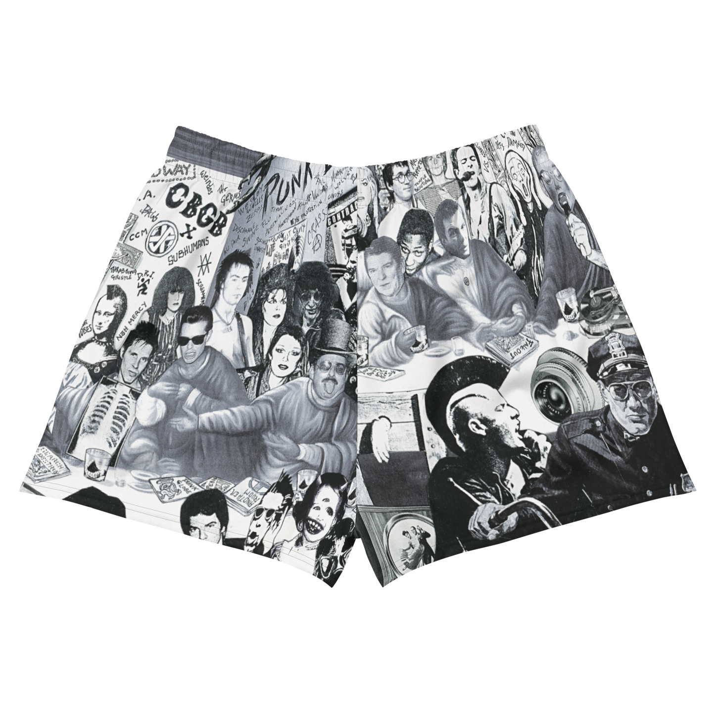 Winston Smith "Never Give Up" Women’s Recycled Athletic Shorts