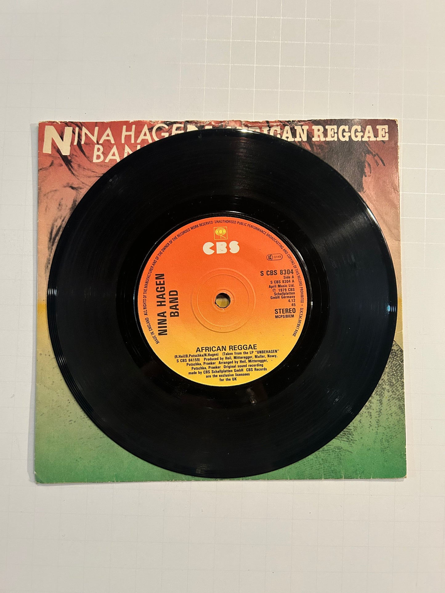 Nina Hagen Band “African Reggae / Wau-Wau” 7”