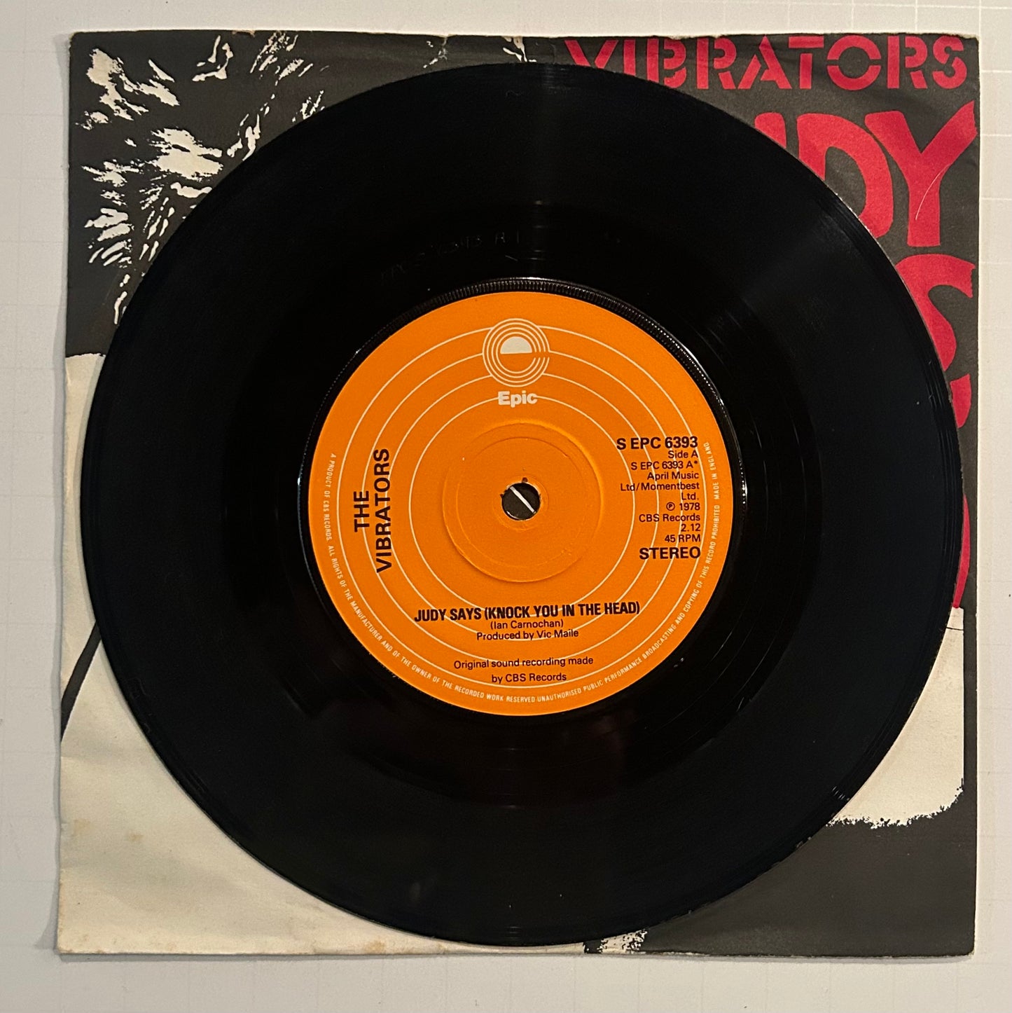 Vibrators “Judy Says / Pure Mania” 7”