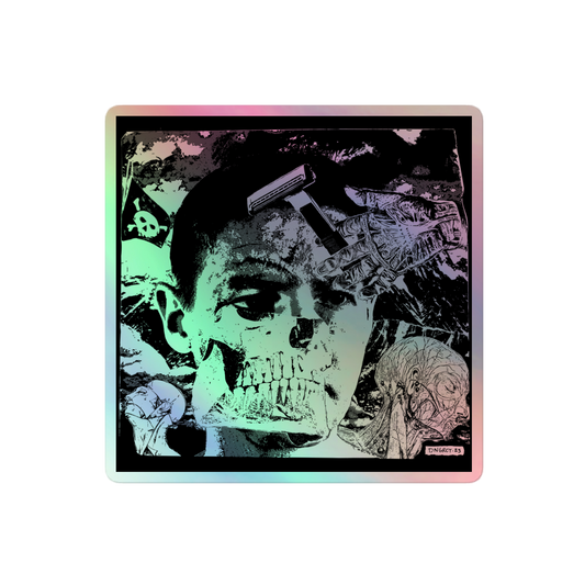 DNGRCT “Don’t Call Me Scarface” Holographic 4"x4" Sticker