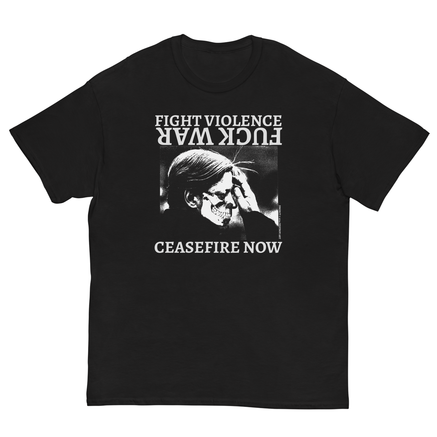 DNGRCT "CEASEFIRE NOW" Tee