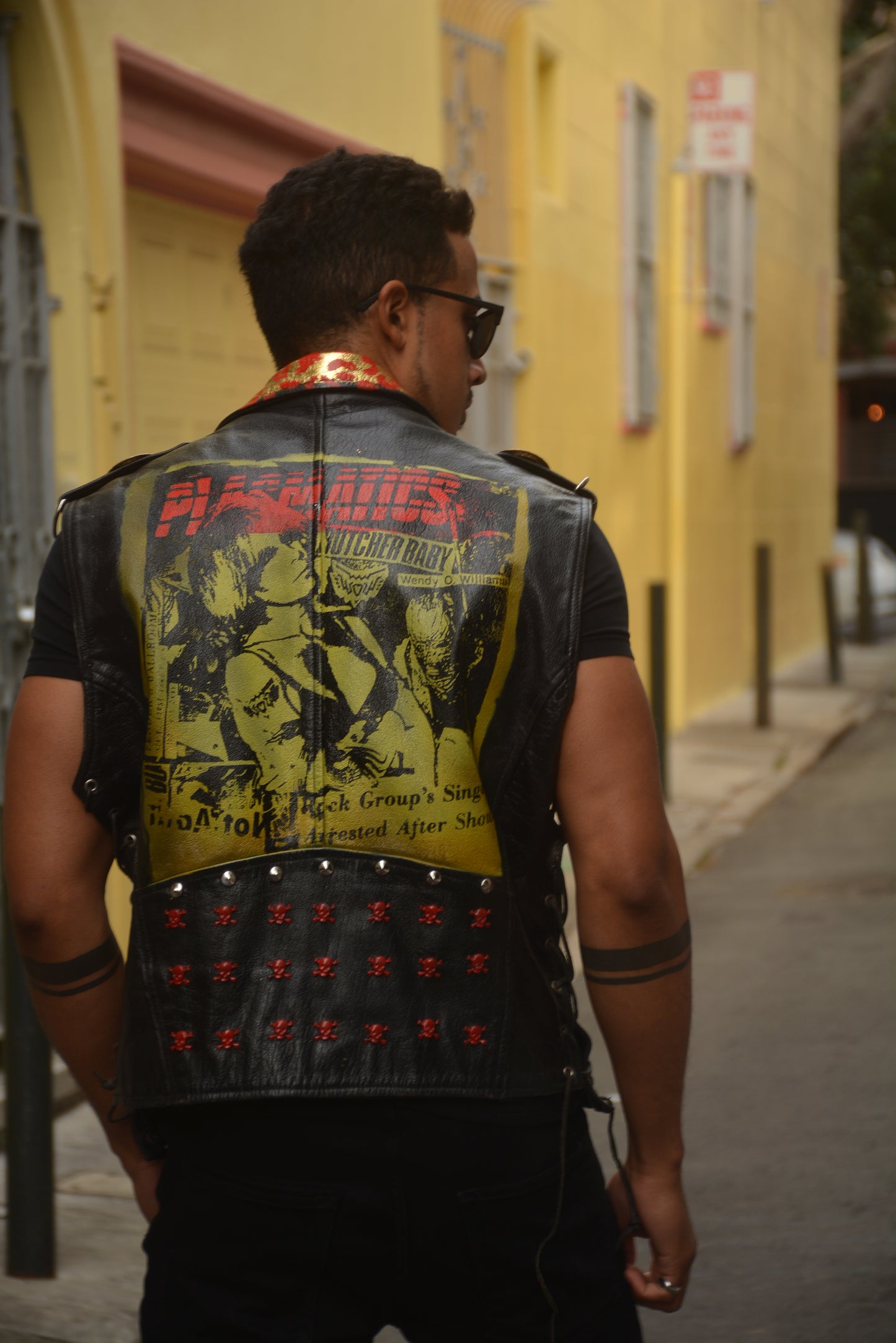 Txutzo Perez "Plasmatics" Punk Leather Vest