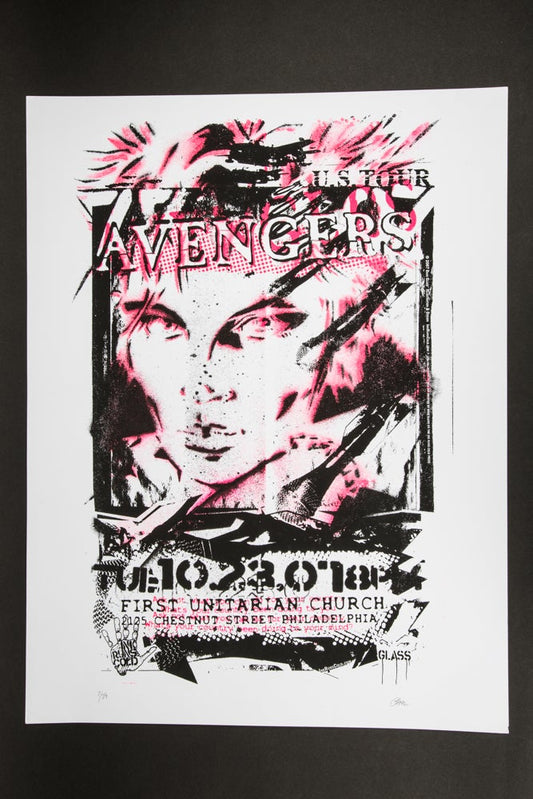 Dave Glass "Avengers 30th Anniversary US 1977-2007 Tour" Poster