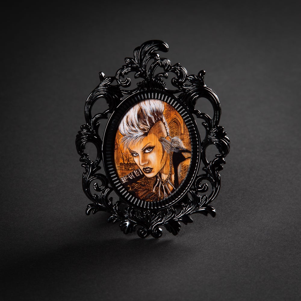 Dave Glass "No Gods No Masters" Mini Framed Print