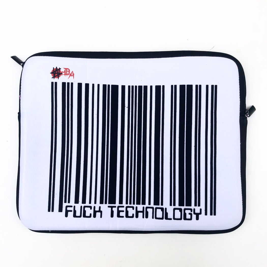 Winston Smith "Fuck Technology" Laptop Sleeve