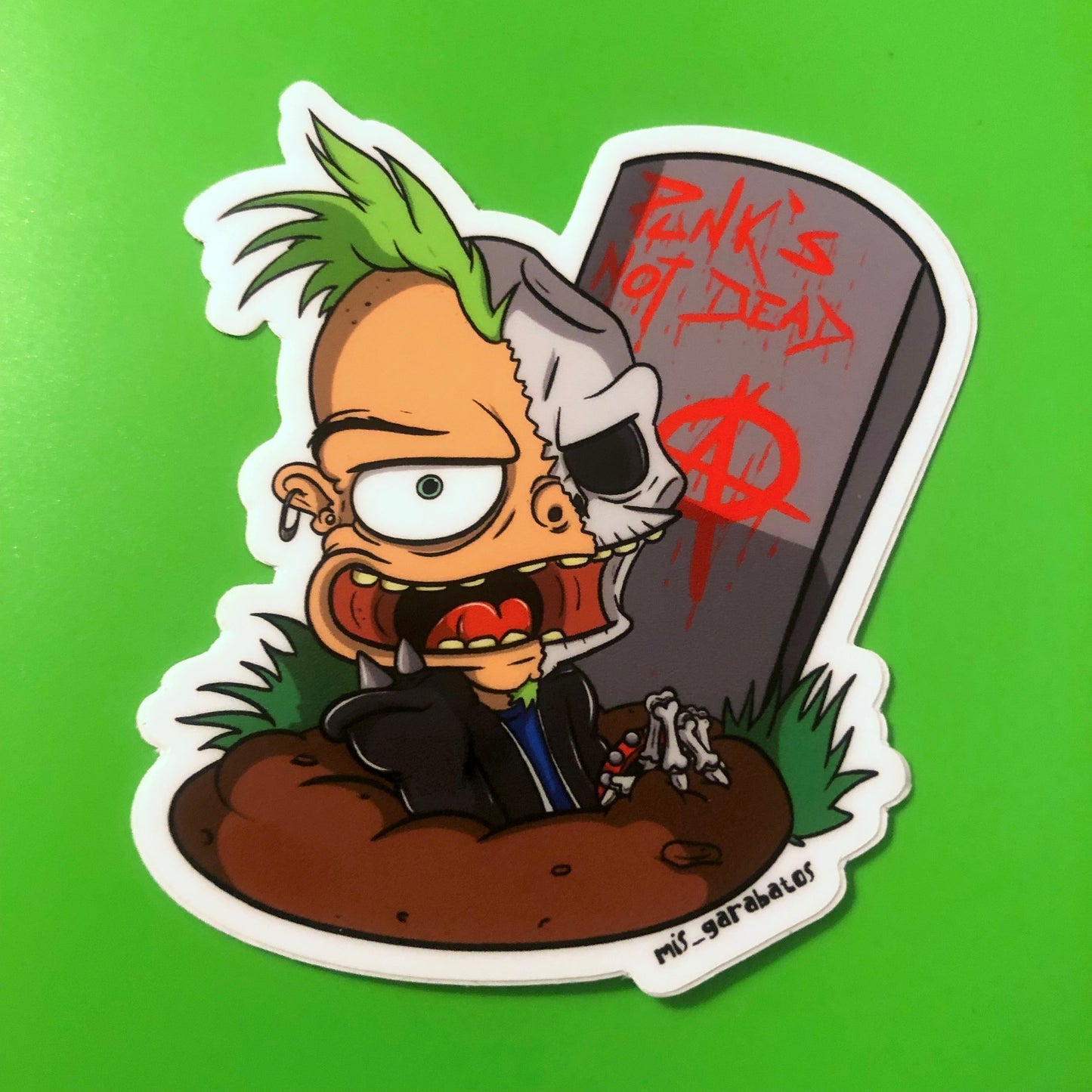 Jesica Giovanetti "Punks Not Dead' Sticker