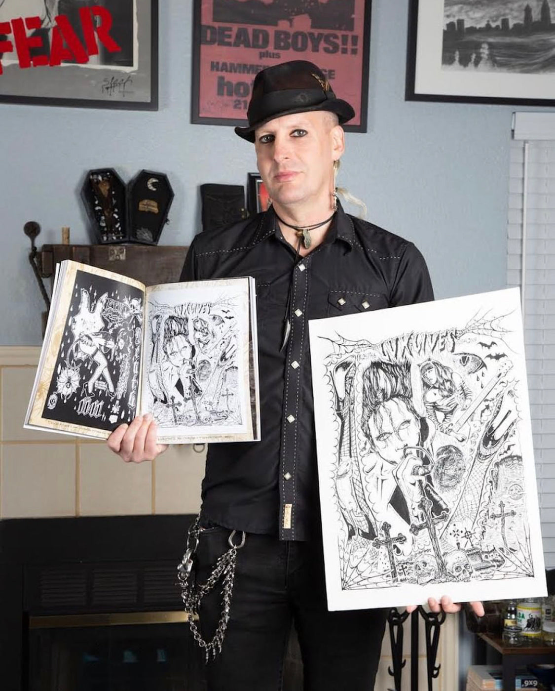 Dave Glass "Lux Lives: The Cramps Fan Art" (2021)