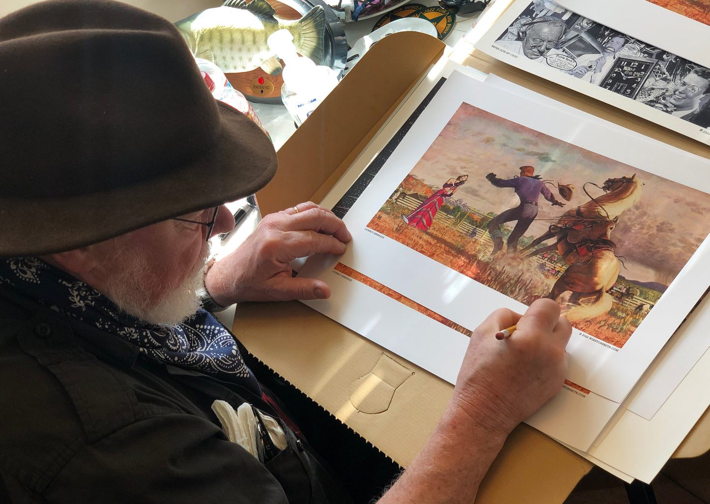 Winston Smith "Cowboy Serenade" Print