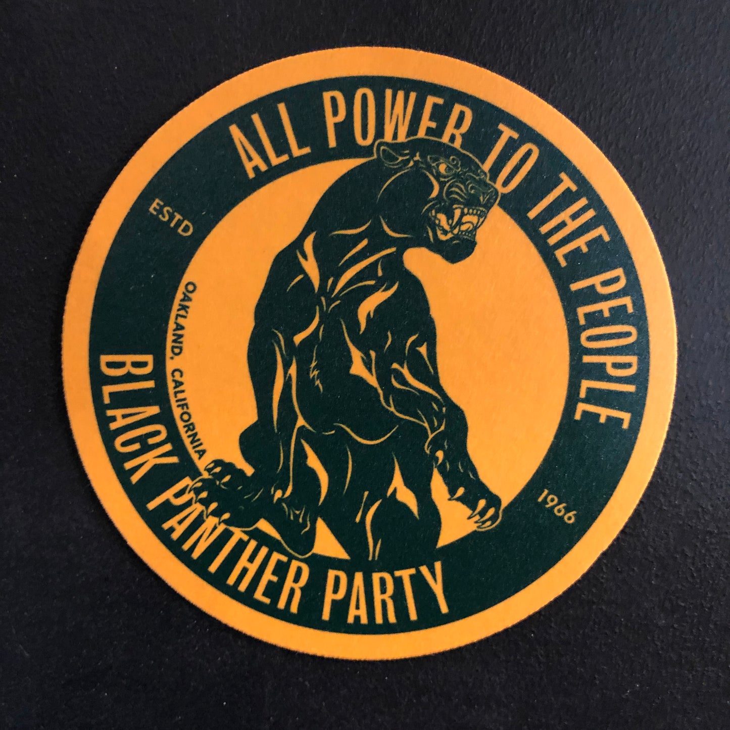 Stealworks "All Power to the People" Coaster