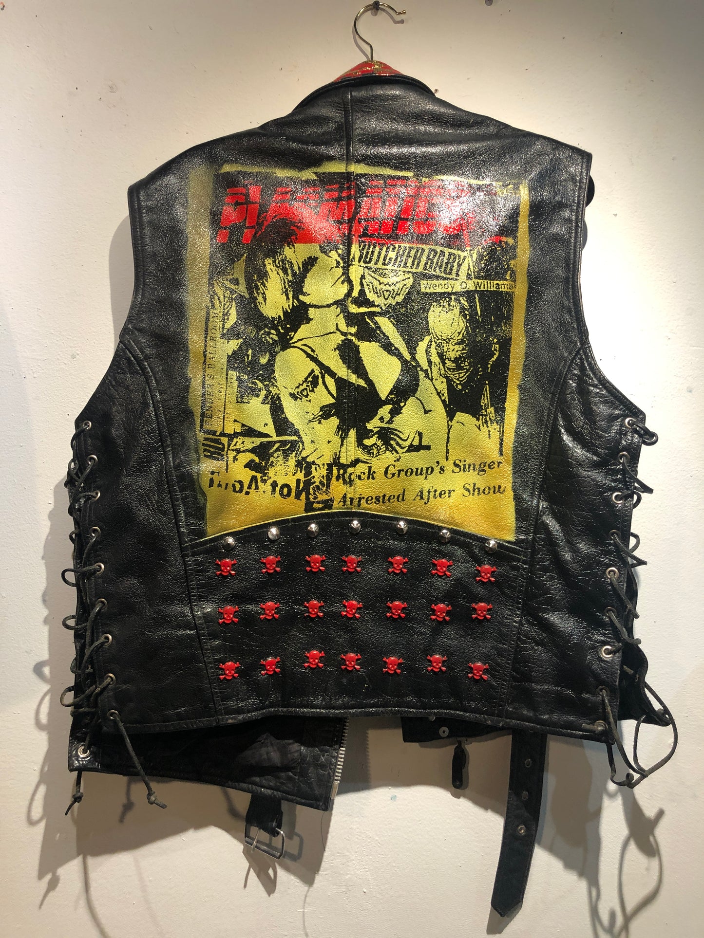 Txutzo Perez "Plasmatics" Punk Leather Vest