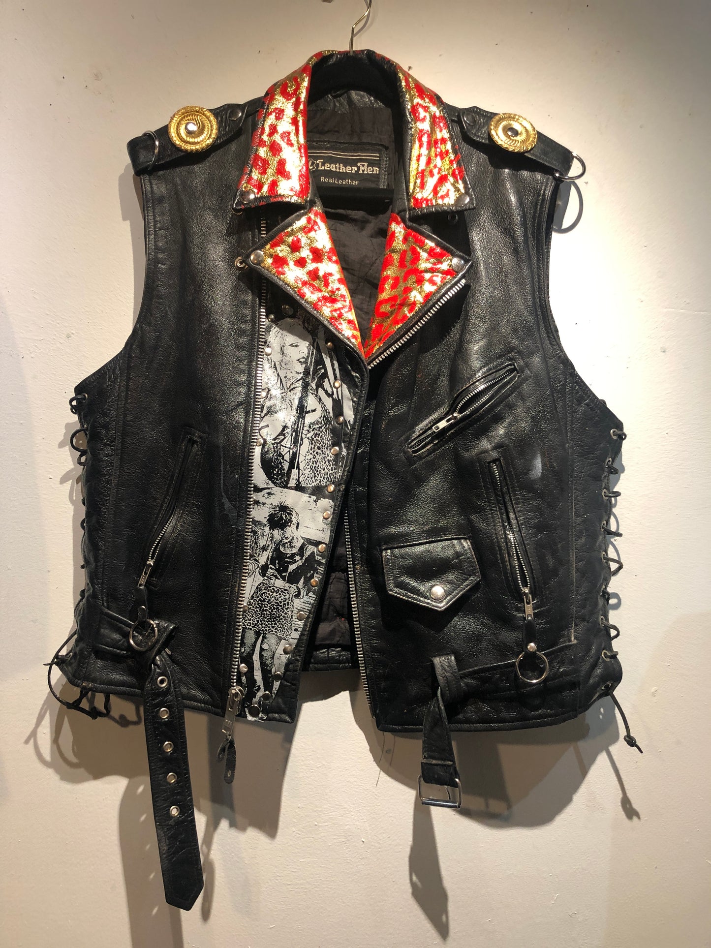 Txutzo Perez "Plasmatics" Punk Leather Vest