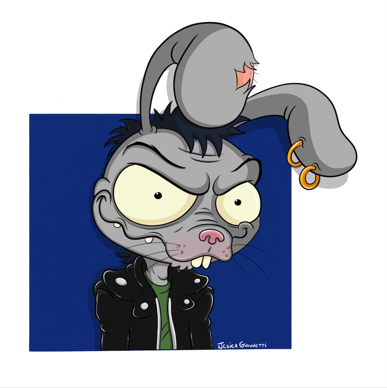 Jesica Giovanetti "Punk Bunny" Print