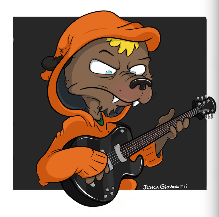 Jesica Giovanetti "Orange Dog" Print