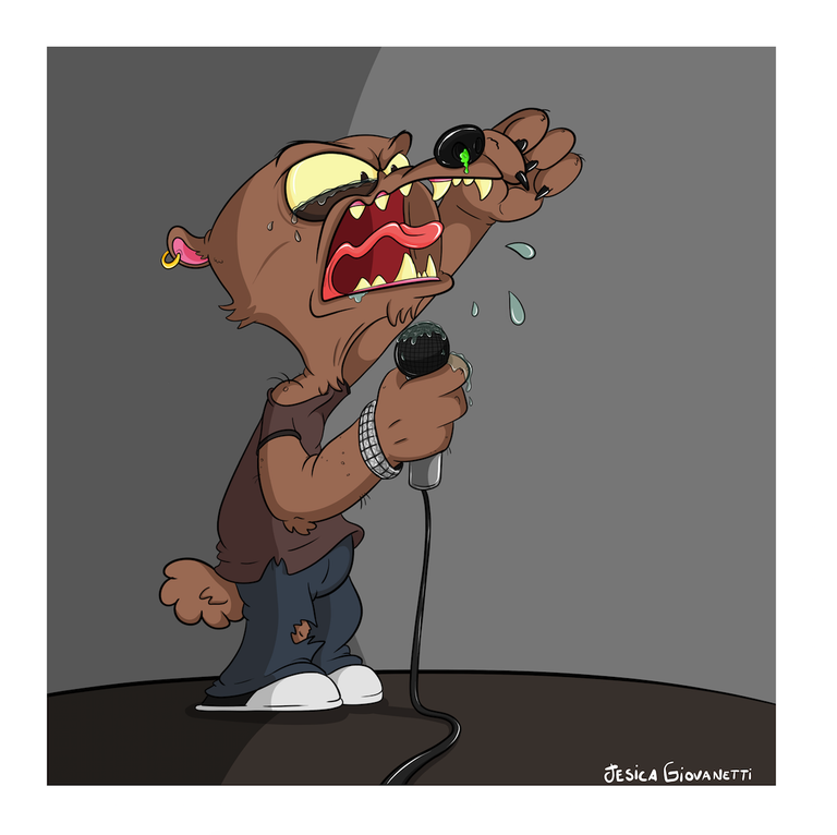 Jesica Giovanetti "Raging Vocalist" Print