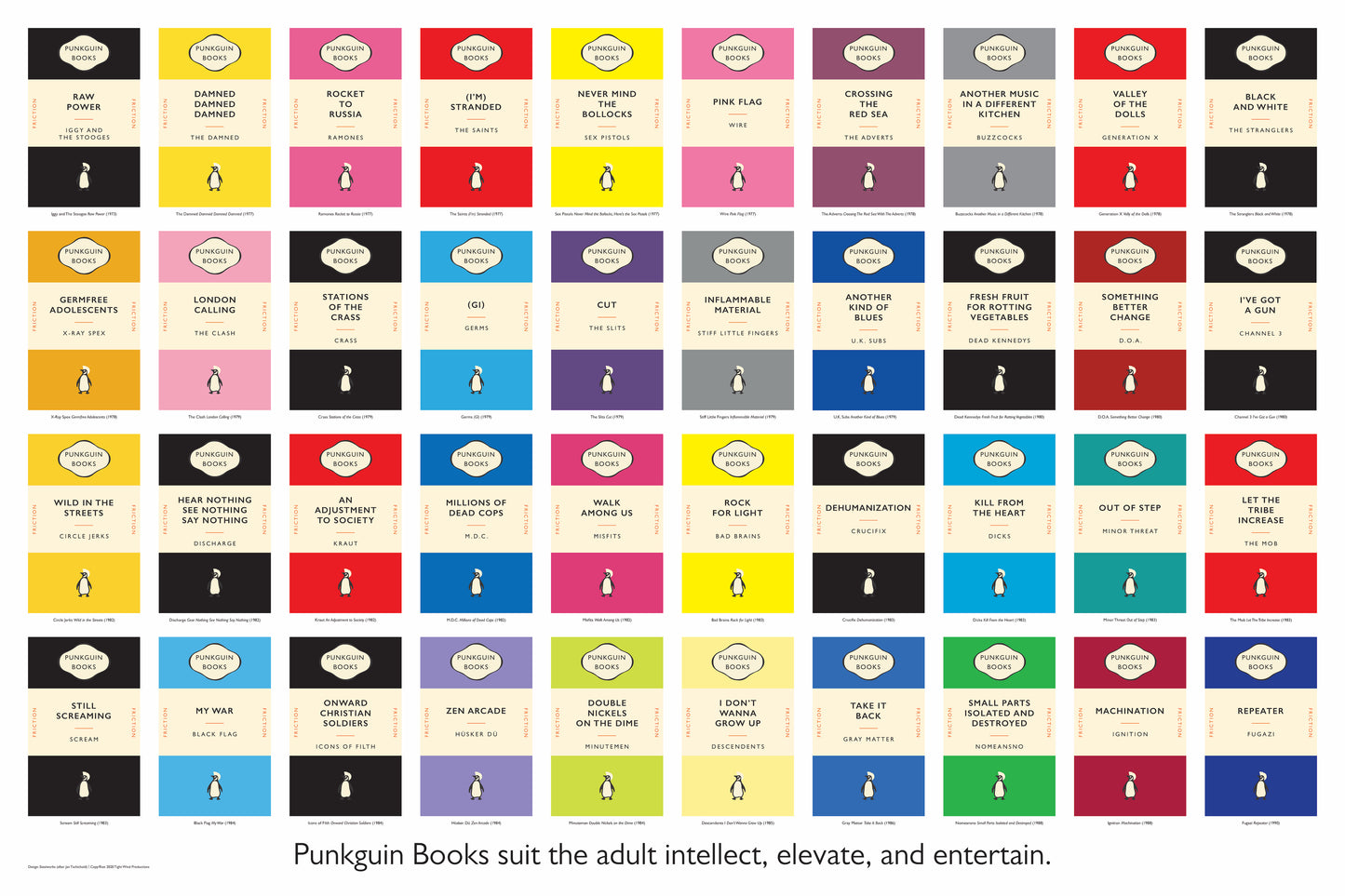 Stealworks "Punkguin Books" Notebook Series