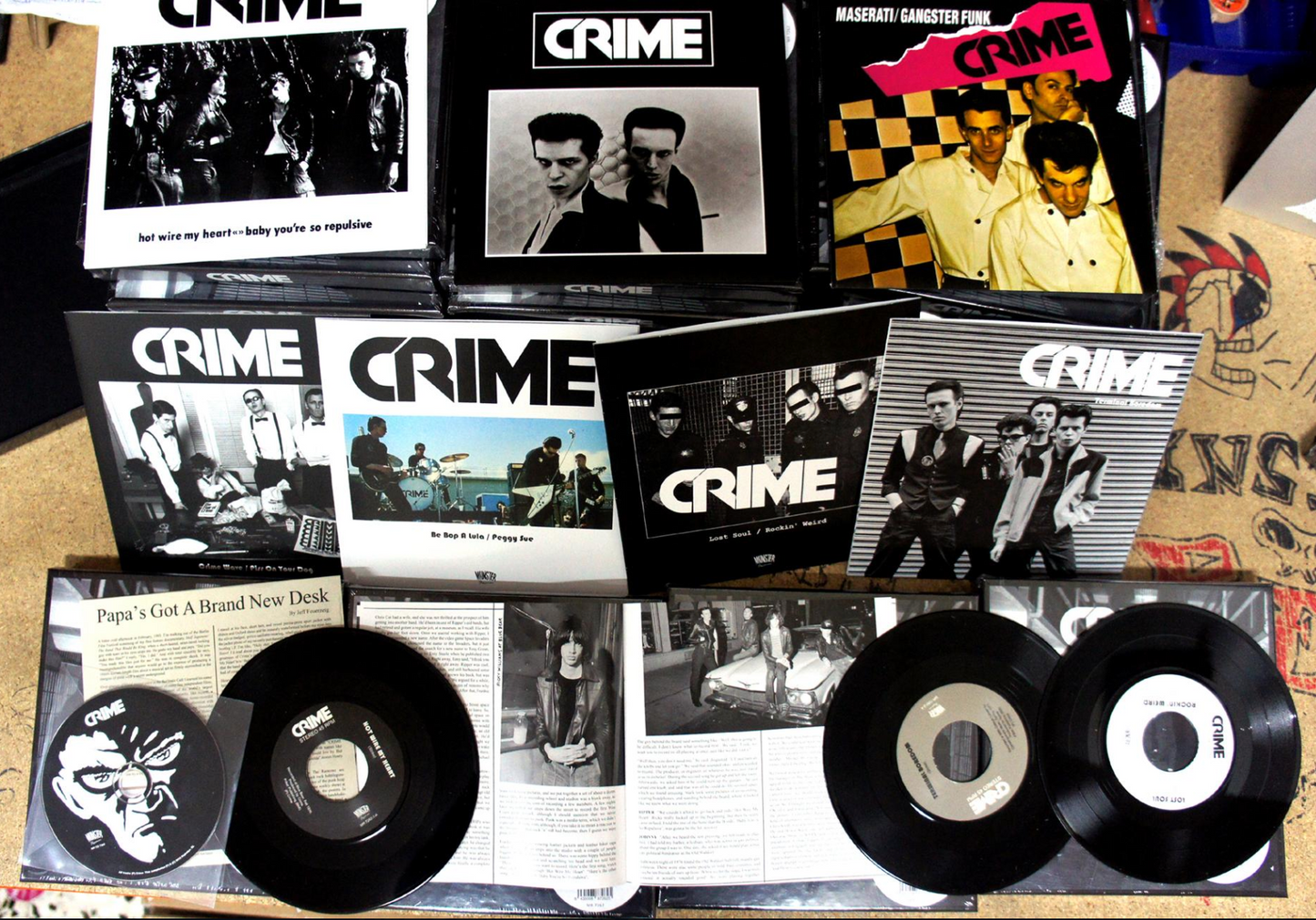 CRIME 7" Special Edition Compilation Box Set