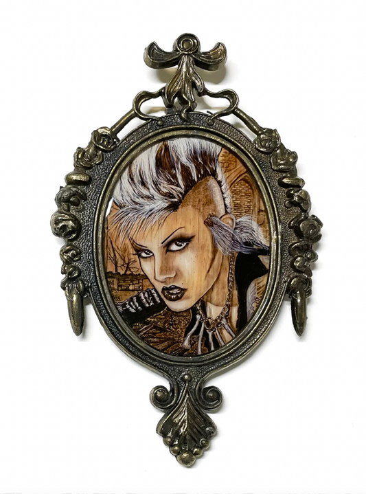 Dave Glass "No Gods No Masters" Print in Antique Frame