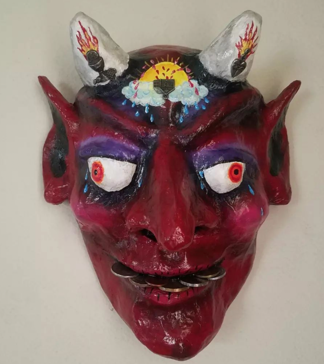 Oscar Rodriguez "I Have Four Words for You... Suck It" Mask Sculpture