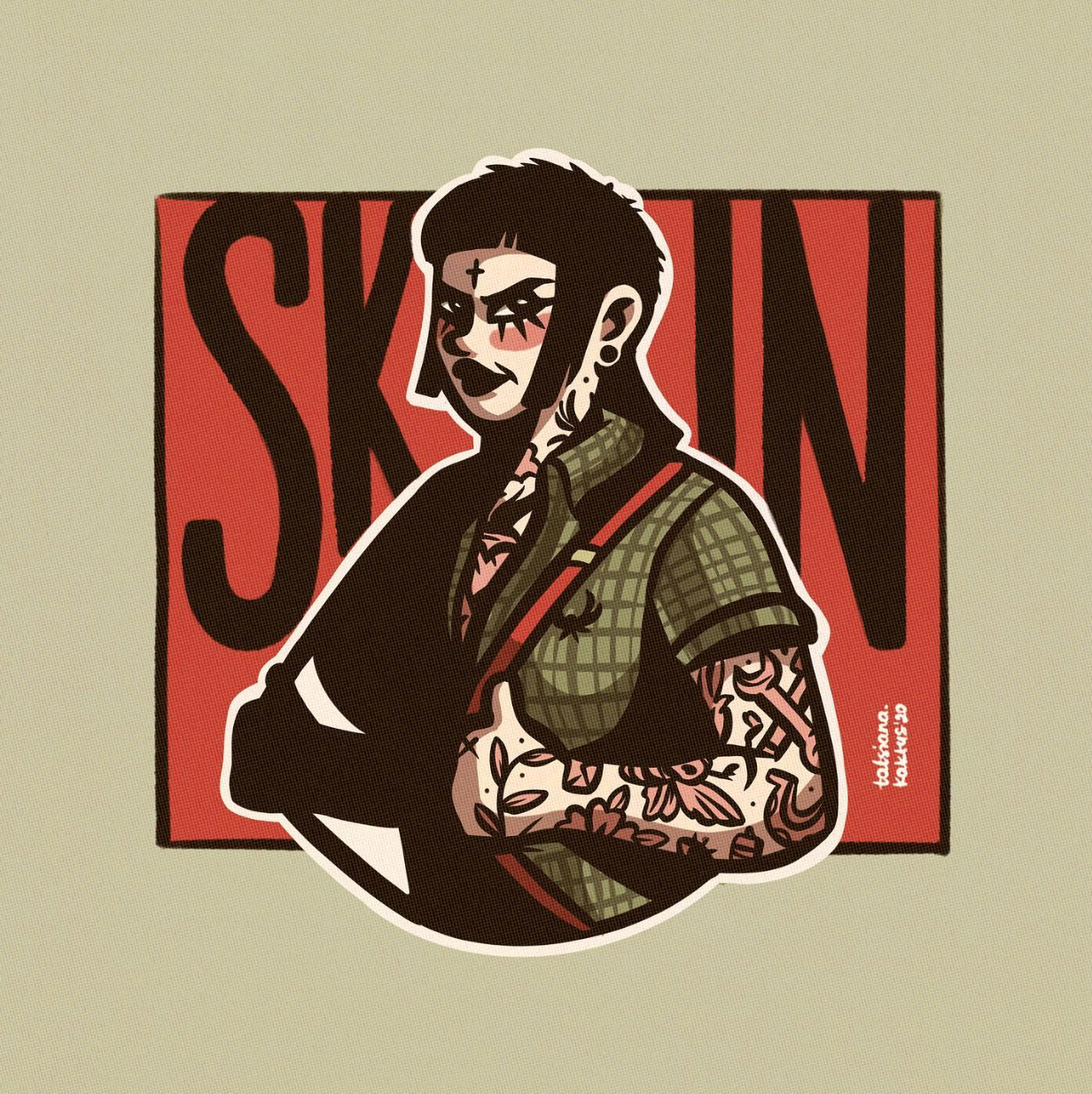 Tatsiana Kaktus "Skin" Print