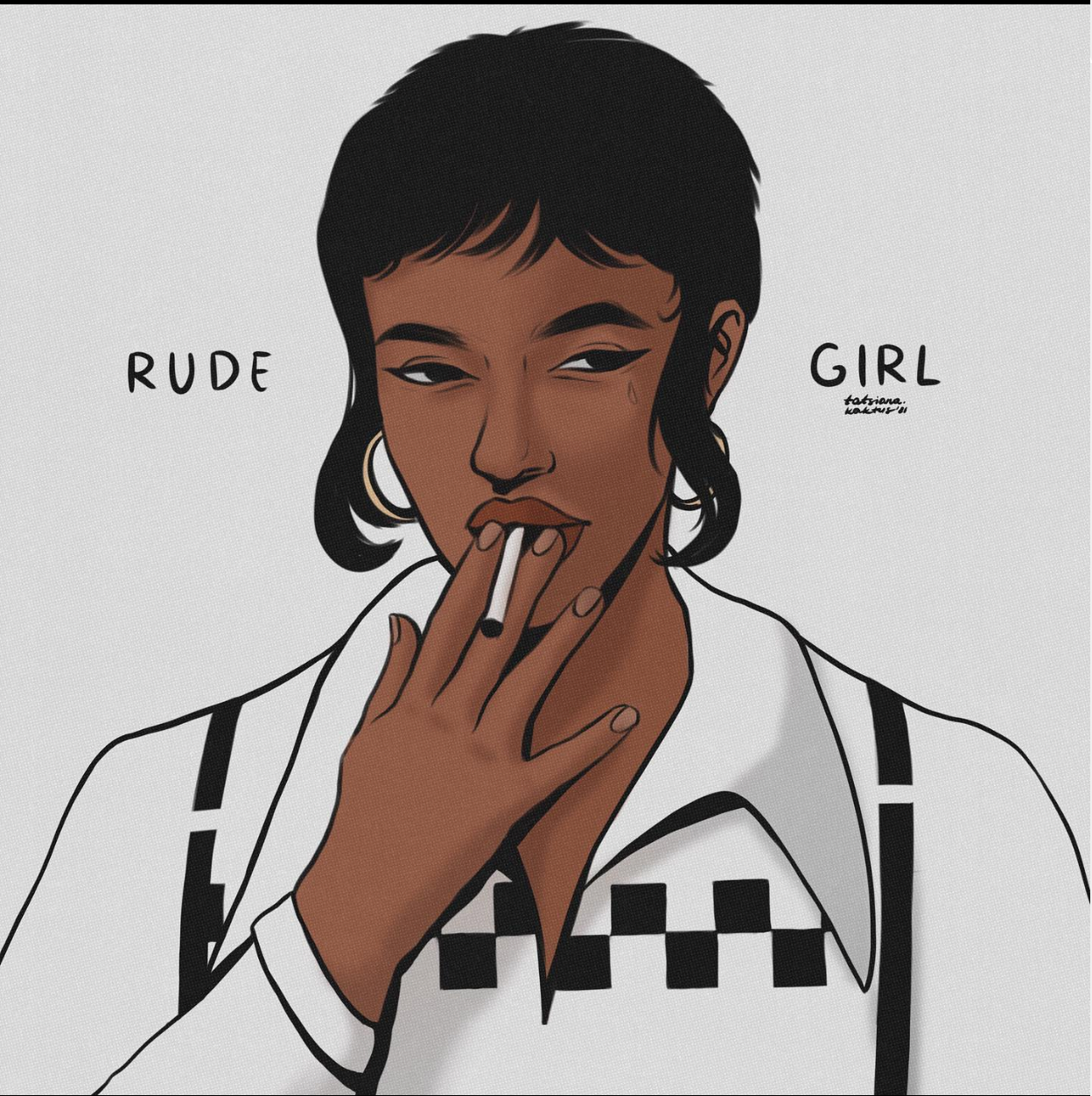 Tatsiana Kaktus "Rude Girl" Print