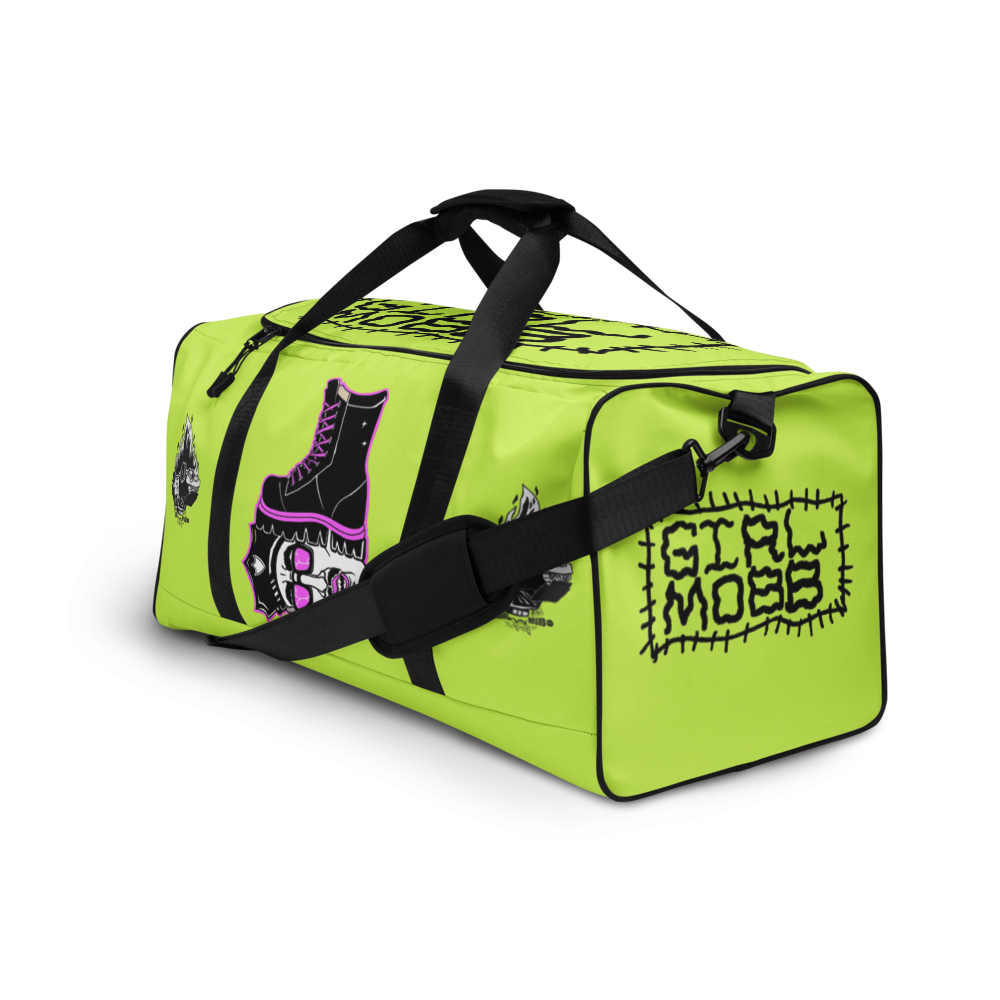 Girl Mobb "Cop Stomp / Burning Car" Duffle bag