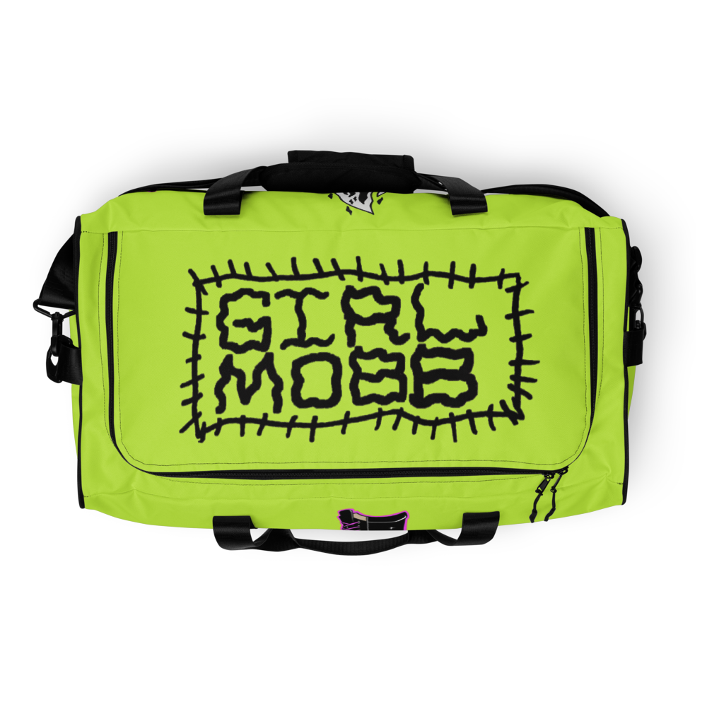 Girl Mobb "Cop Stomp / Burning Car" Duffle bag