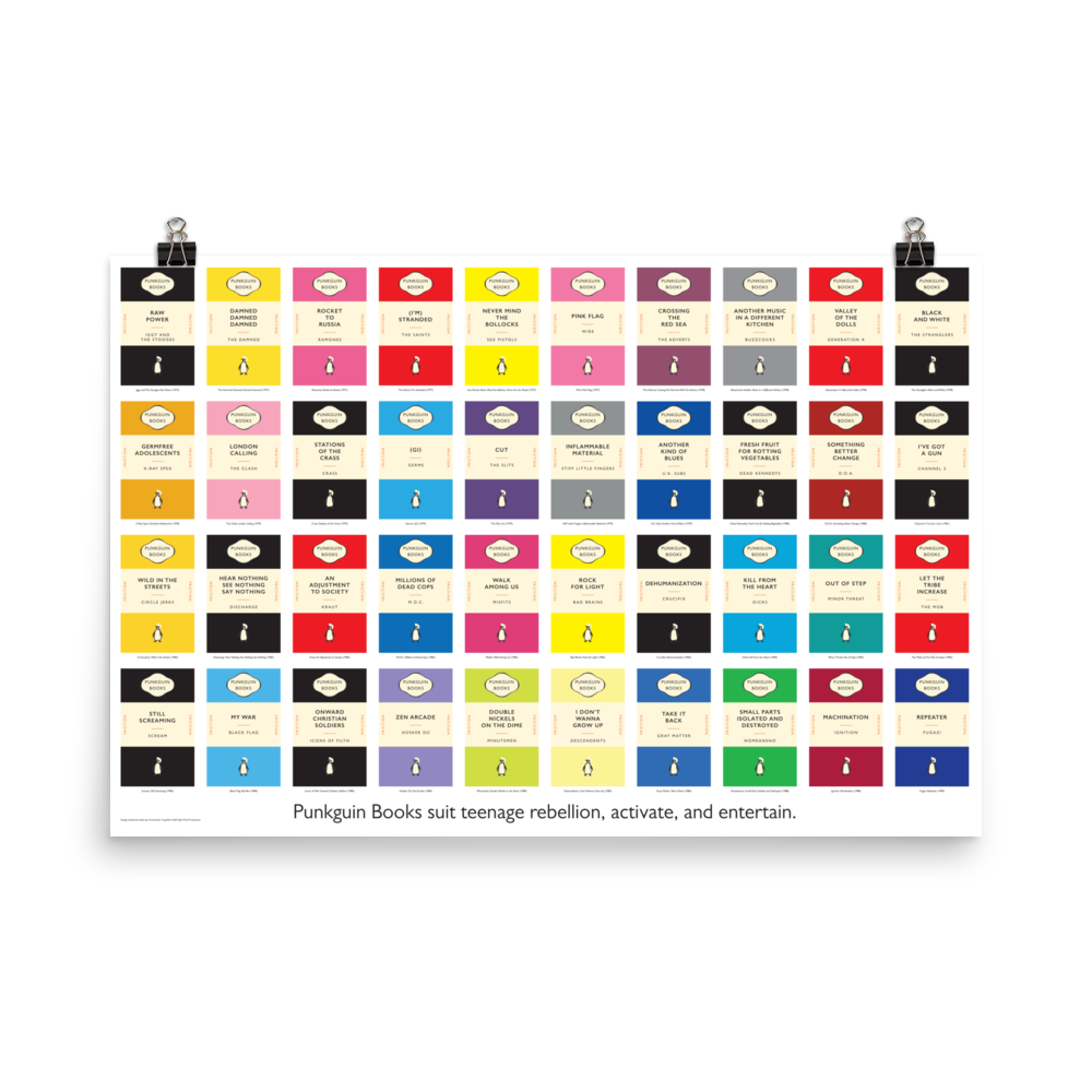 Stealworks "Punkguin Books" Poster (2020)