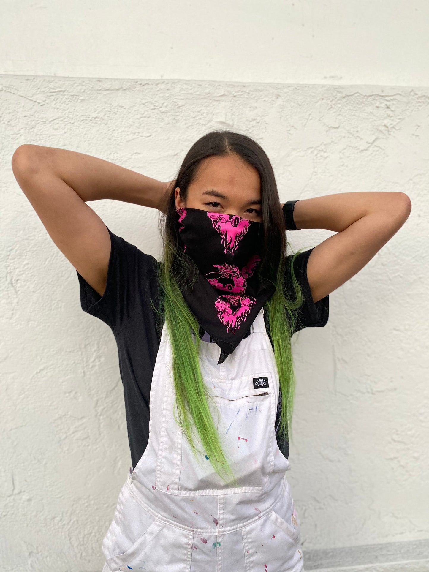 Girl Mobb "Burning Car" Bandana