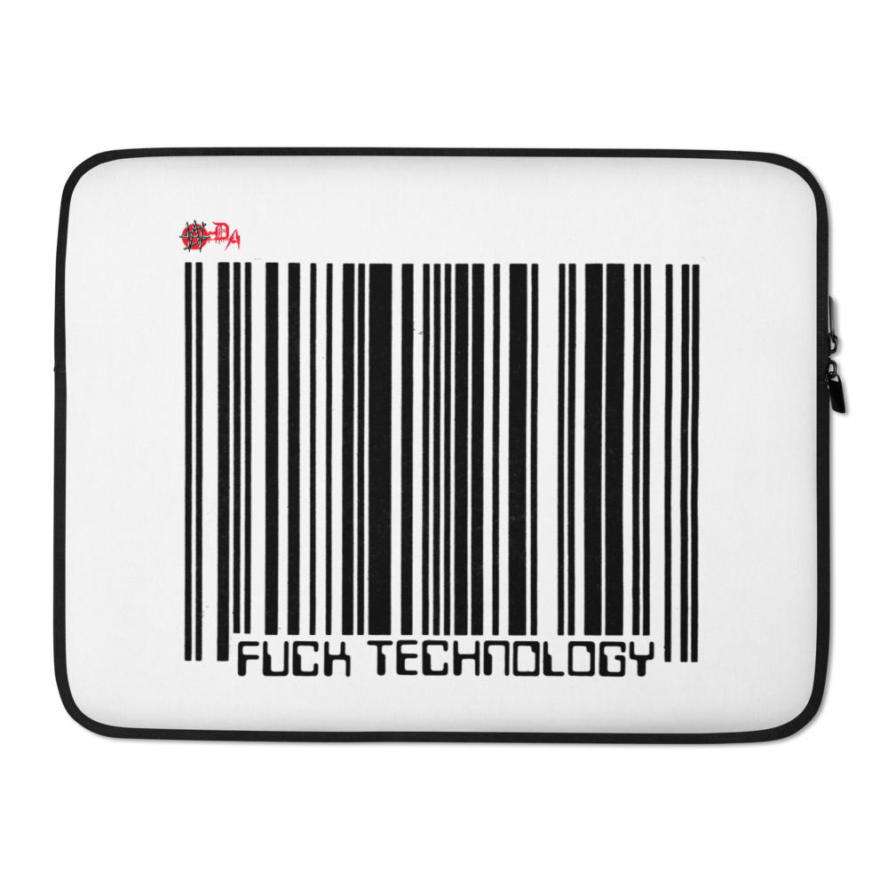 Winston Smith "Fuck Technology" Laptop Sleeve