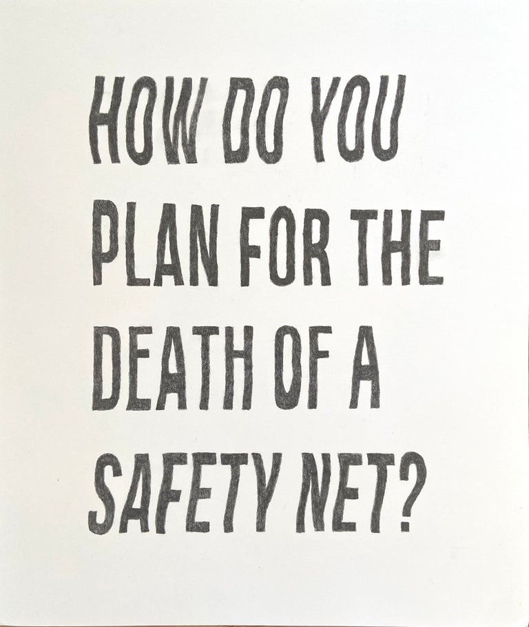 Lauren Denitzio "How Do You Plan For The Death Of A Safety Net" (2020)