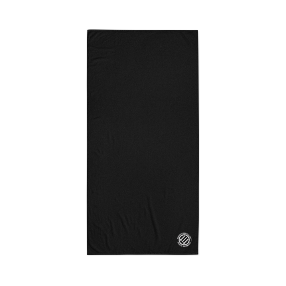 Stealworks "Sometimes Antisocial / Always Antifascist" Embroidered Turkish cotton towel