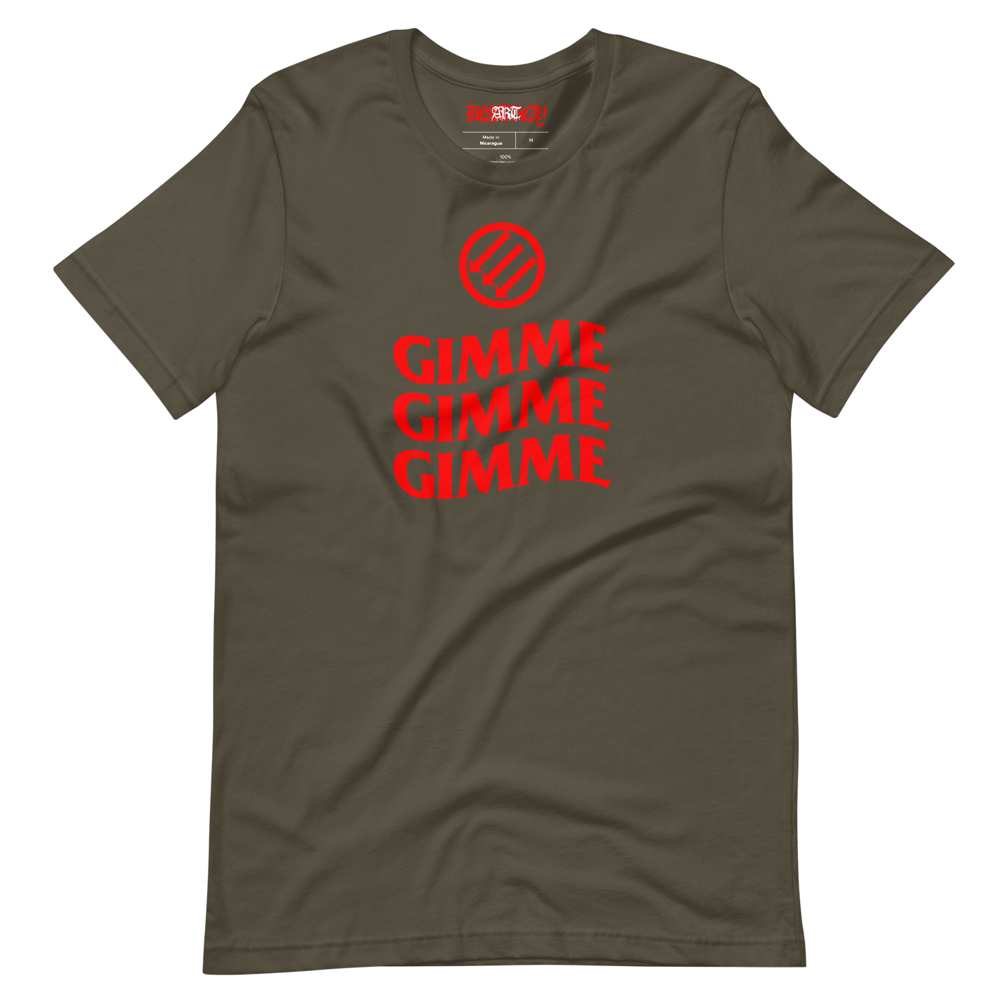 Stealworks "Gimme Gimme Gimme Antifascist" Red Tee