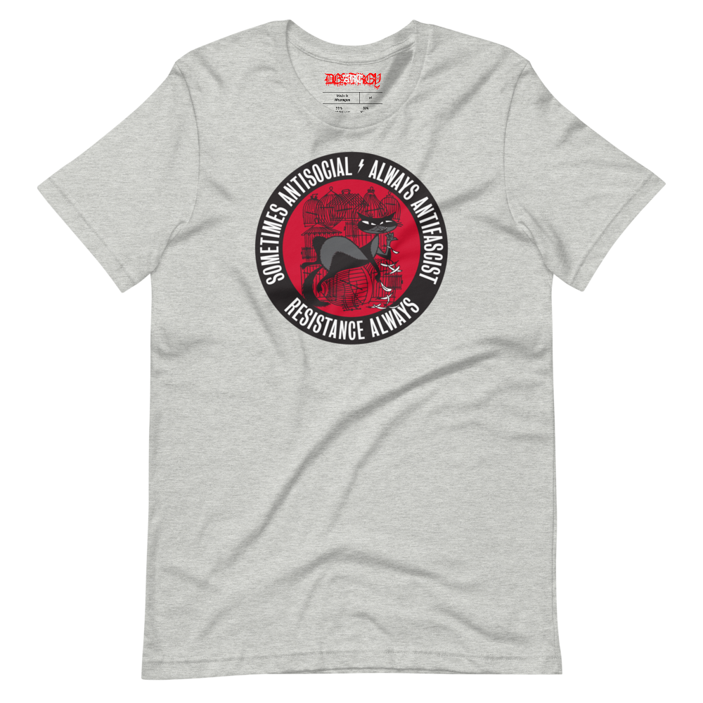 Stealworks "Cat Bird Antifascist" Tee