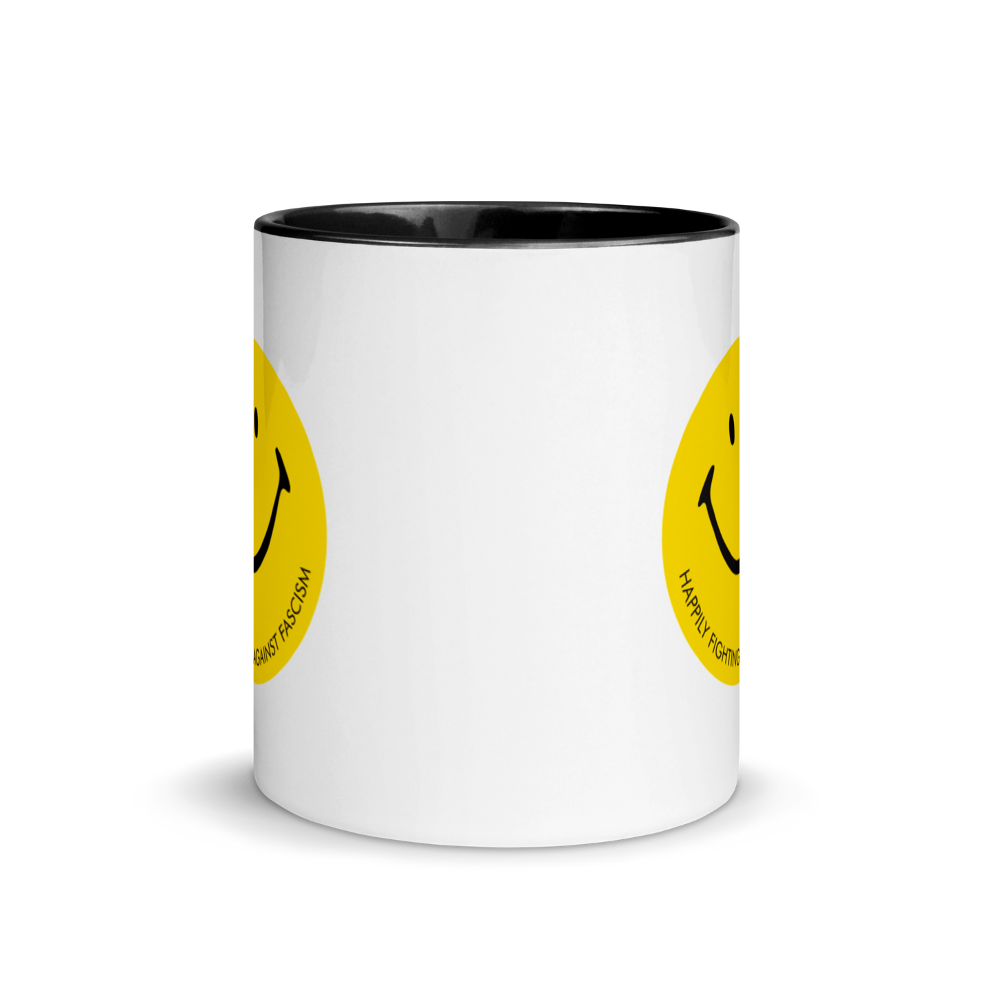 Stealworks "Happily Fighting Fascism" Mug