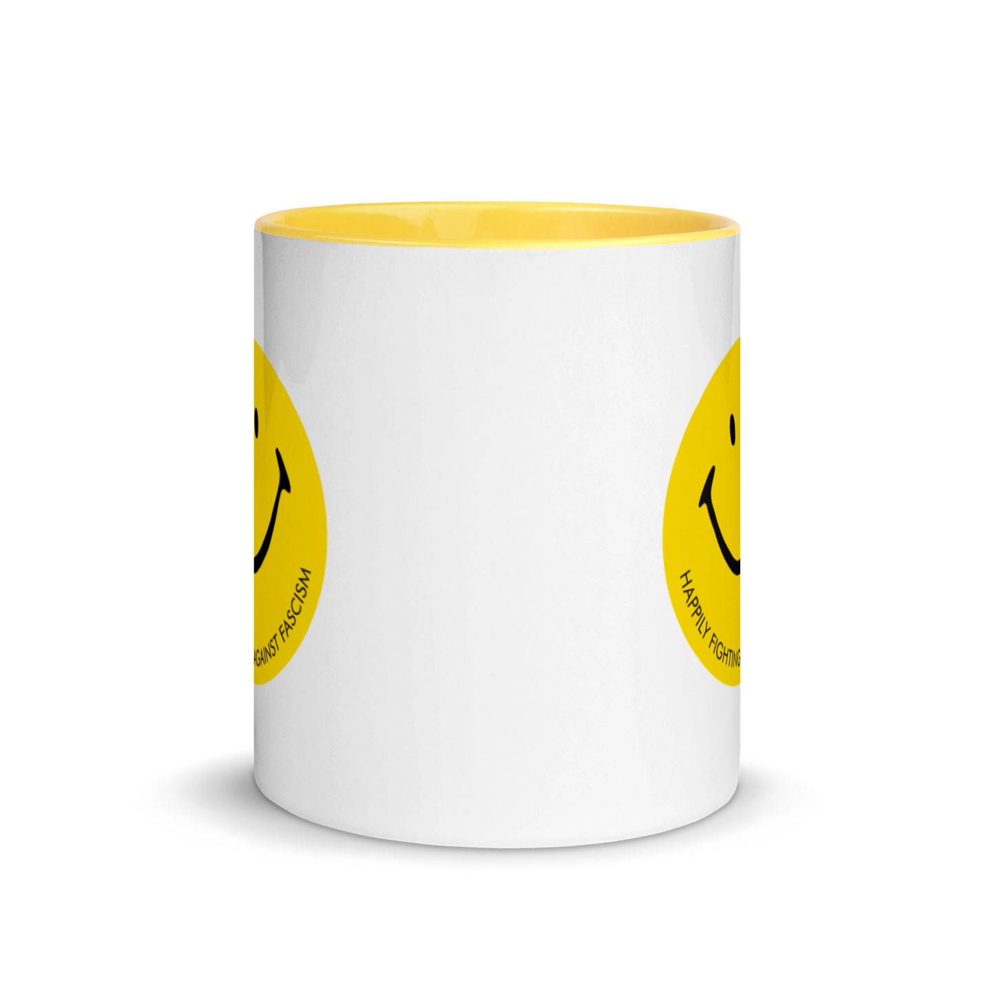Stealworks "Happily Fighting Fascism" Mug