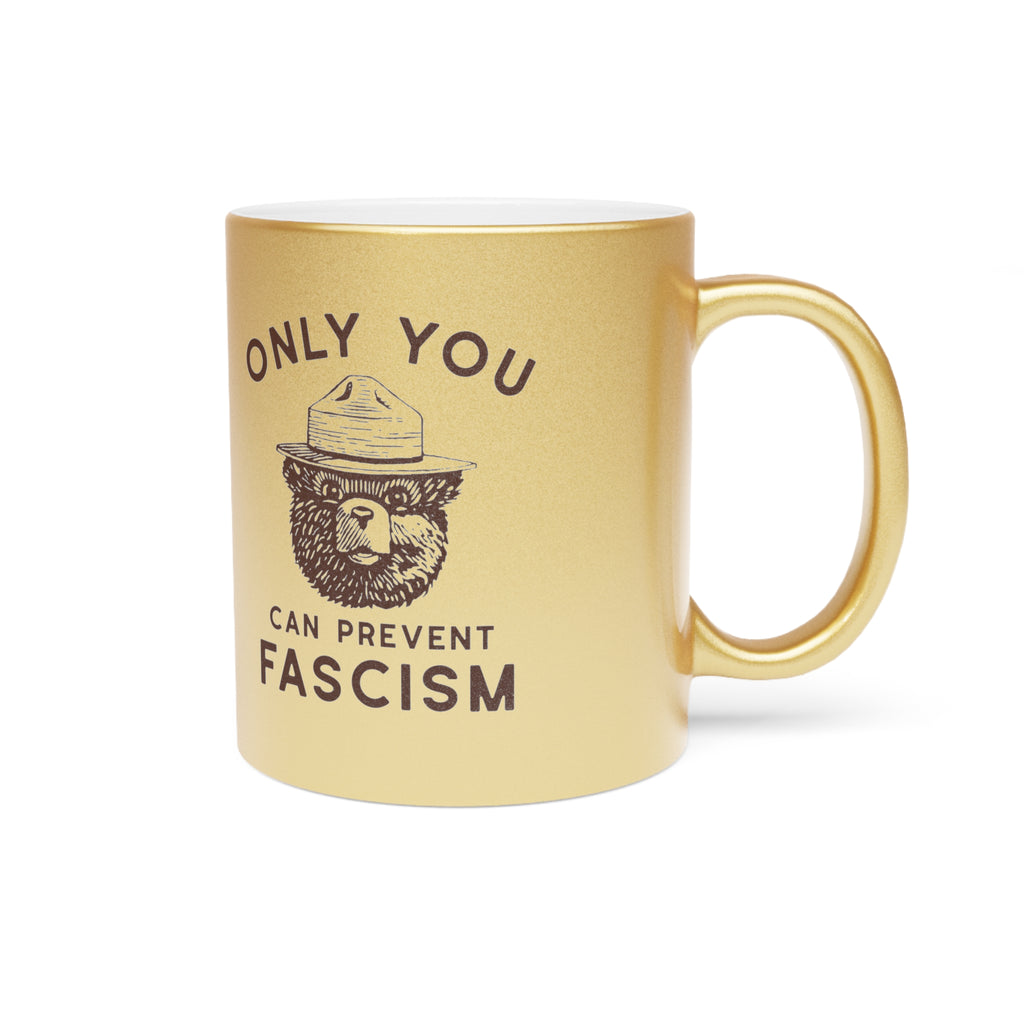 Stealworks "Smokey the Bear" Metallic Gold Mug