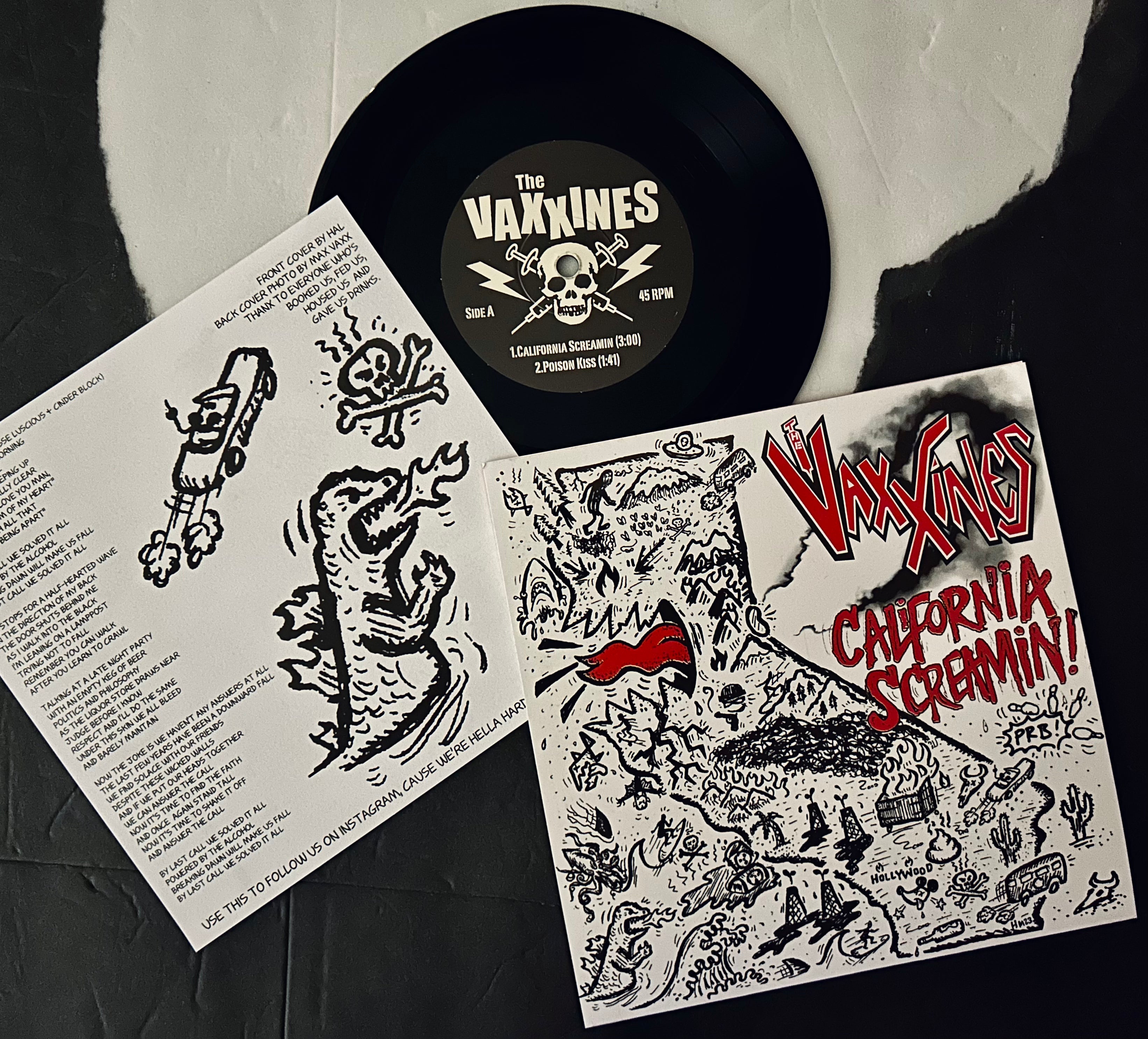 The Vaxxines “California Screamin!” 7” EP