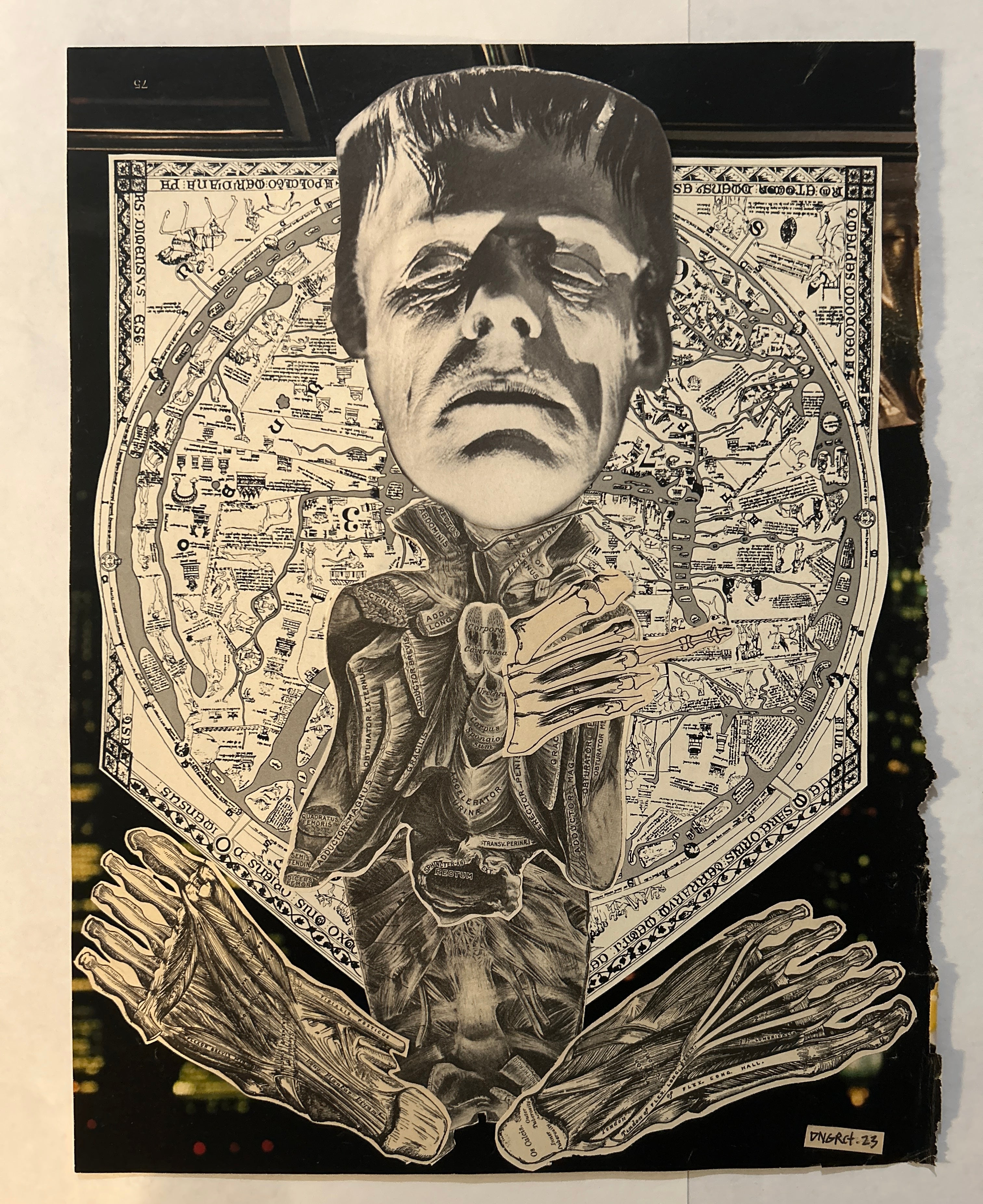 DNGRCT “Reanimated Sleep” Original Collage