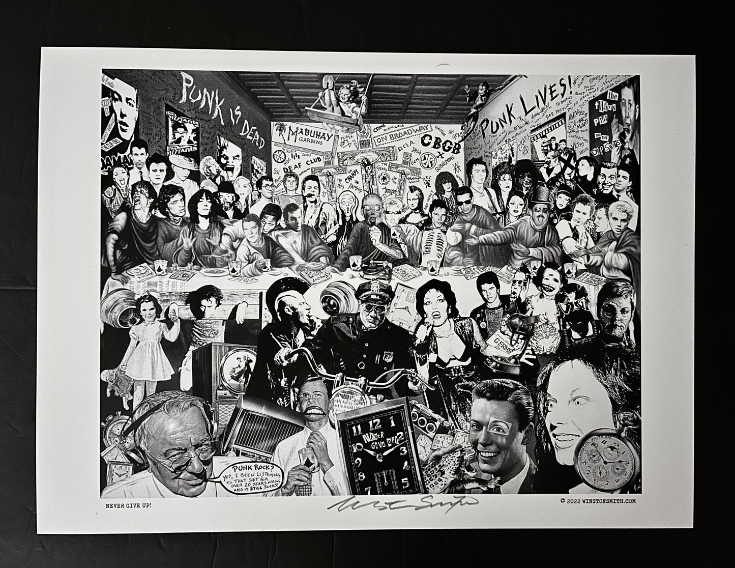 Winston Smith "Never Give Up" Print
