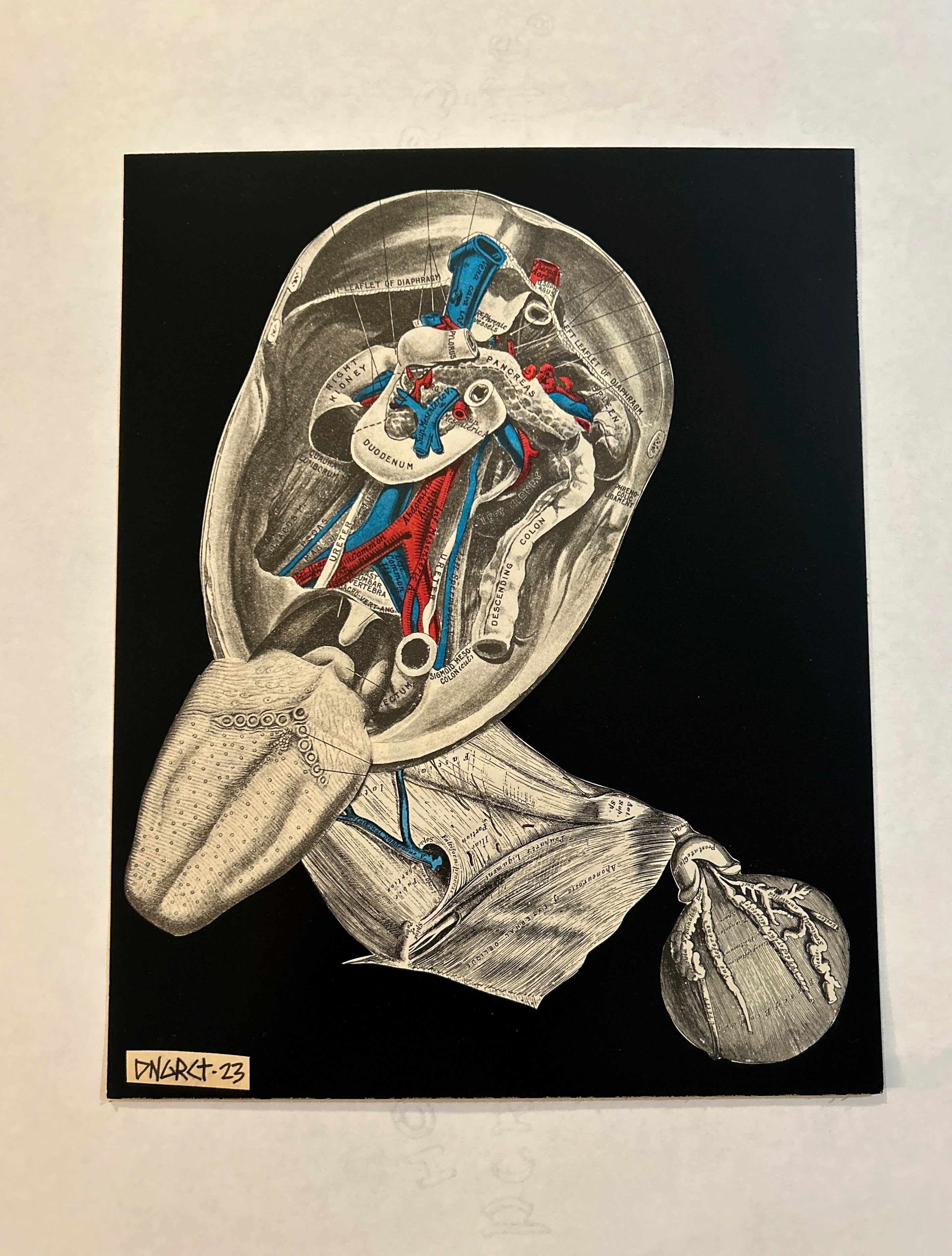 DNGRCT “Ball Gag” Original Collage