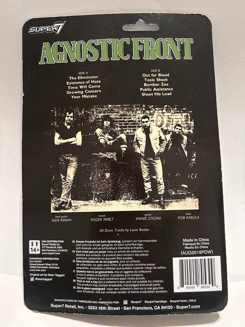 Agnostic Front “Cause For Alarm” Reaction Figure (used)
