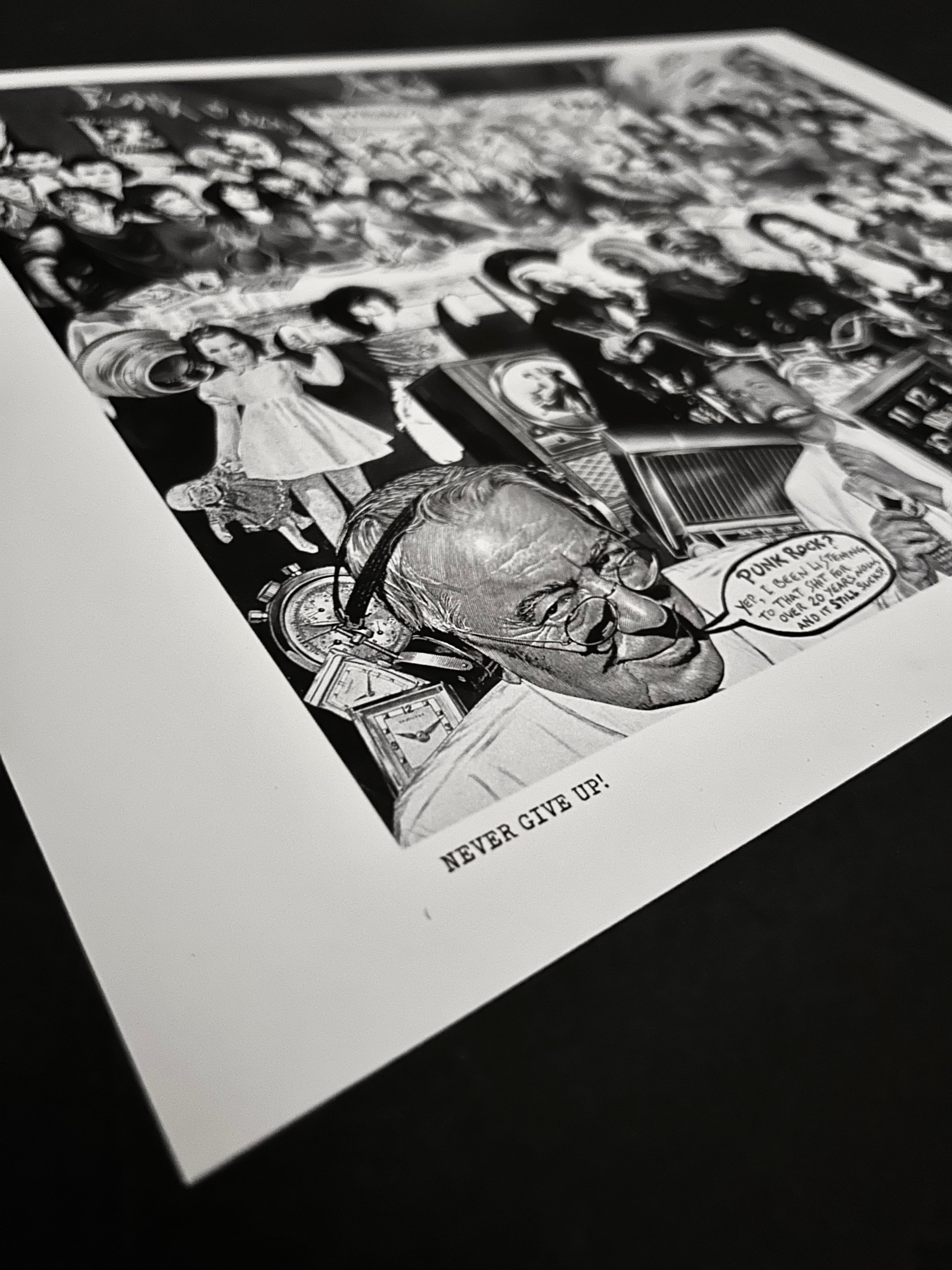 Winston Smith "Never Give Up" Print