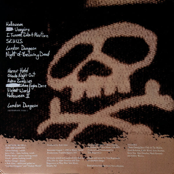 Misfits "12 Hits From Hell" LP (Yellow Vinyl)