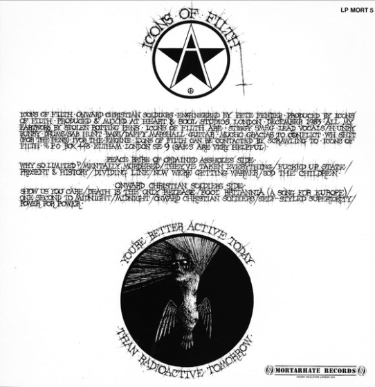 Icons Of Filth "Onward Christian Soldiers" LP