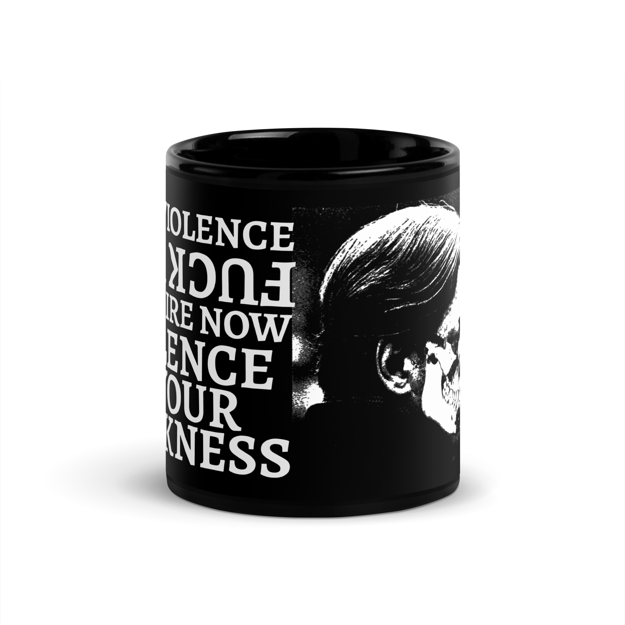 DNGRCT "Violence Is Your Weakness" Mug