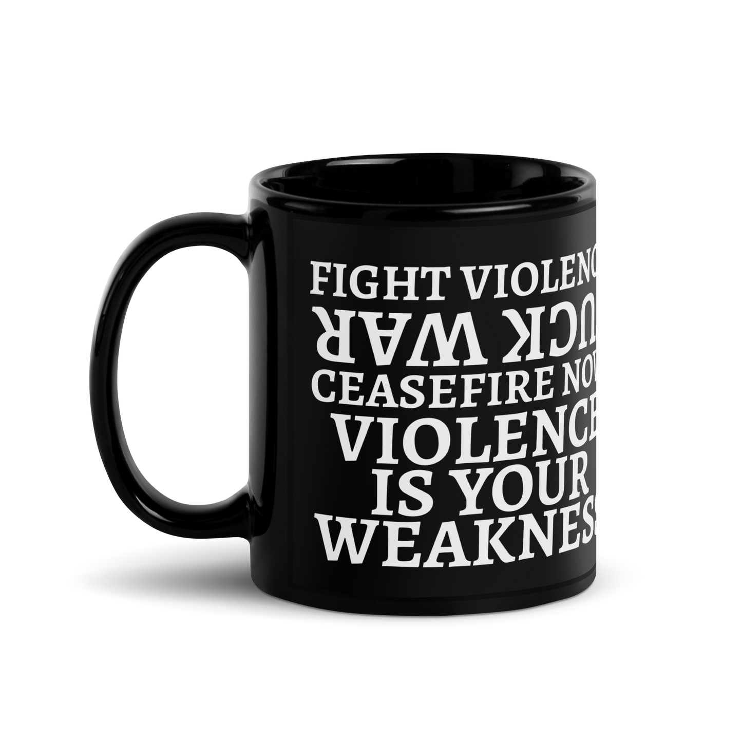 DNGRCT "Violence Is Your Weakness" Mug