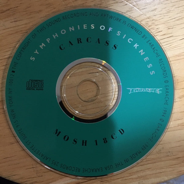 Carcass "Symphonies Of Sickness" CD