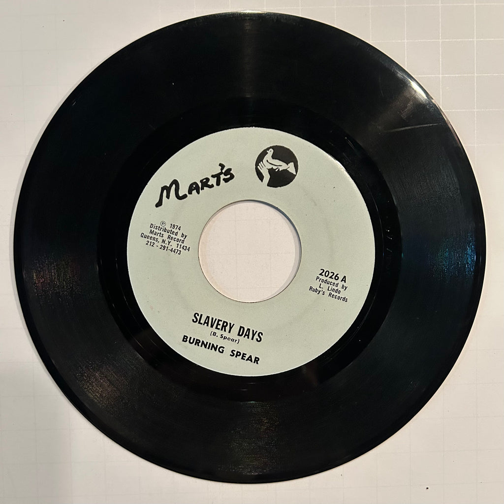 Burning Spear “Slavery Days” 7”
