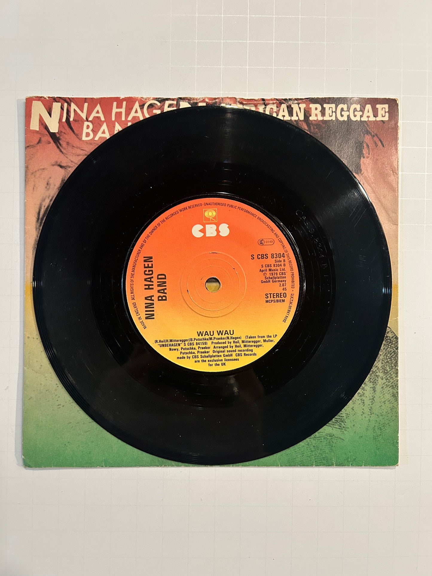 Nina Hagen Band “African Reggae / Wau-Wau” 7”