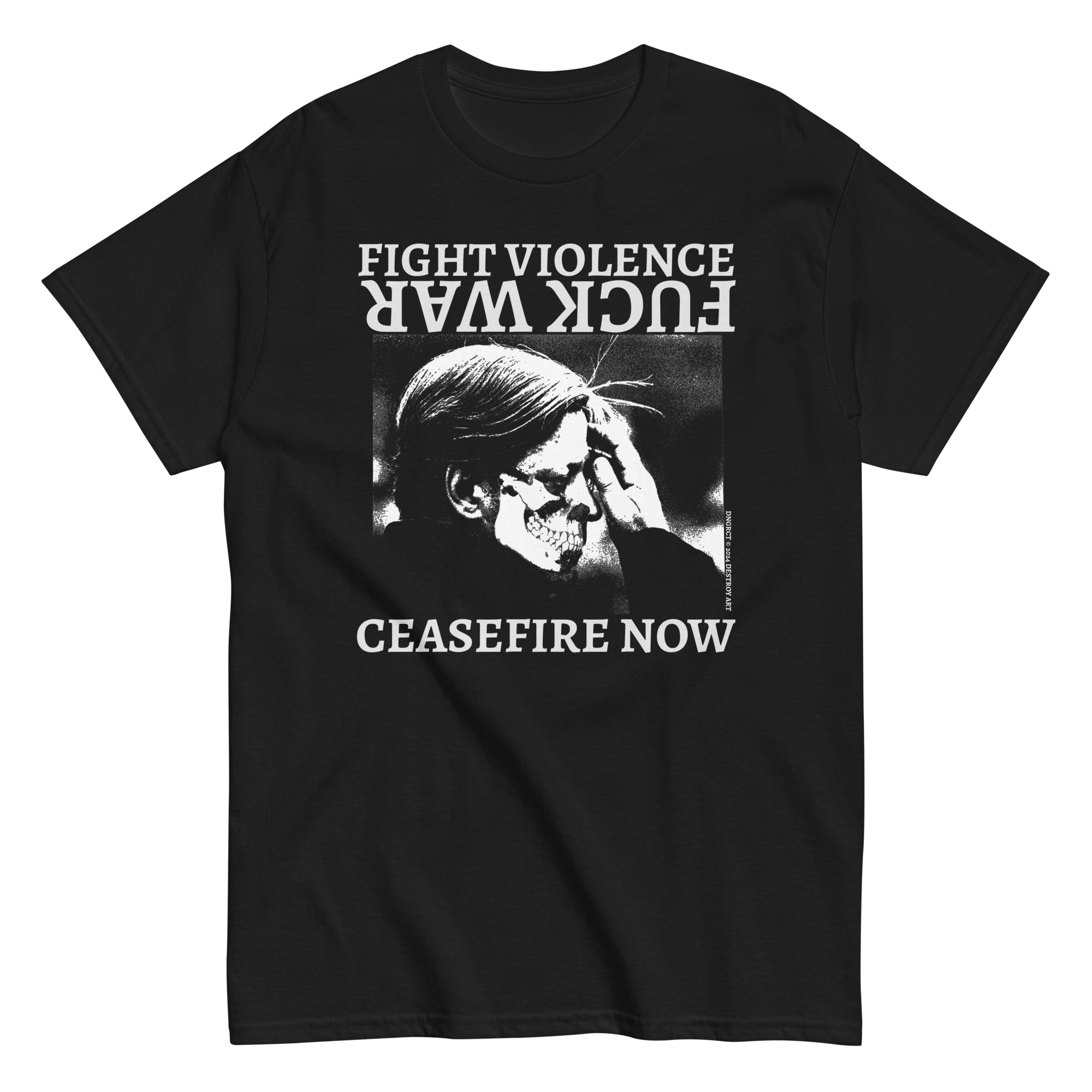 DNGRCT "CEASEFIRE NOW" Tee